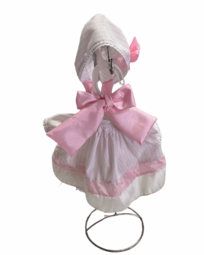Set de ropa vestido rosa